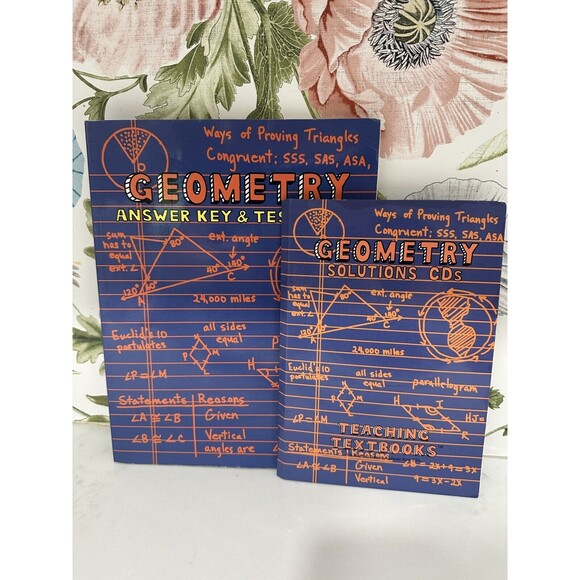 Teaching Textbook Geometry Answer Key &‎ Test Bank, Solutions CD Author Sabouri - Picture 1 of 10